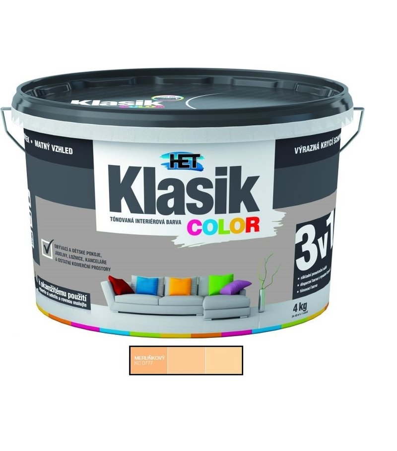 Het Klasik Color 0777 marhuľový 4kg