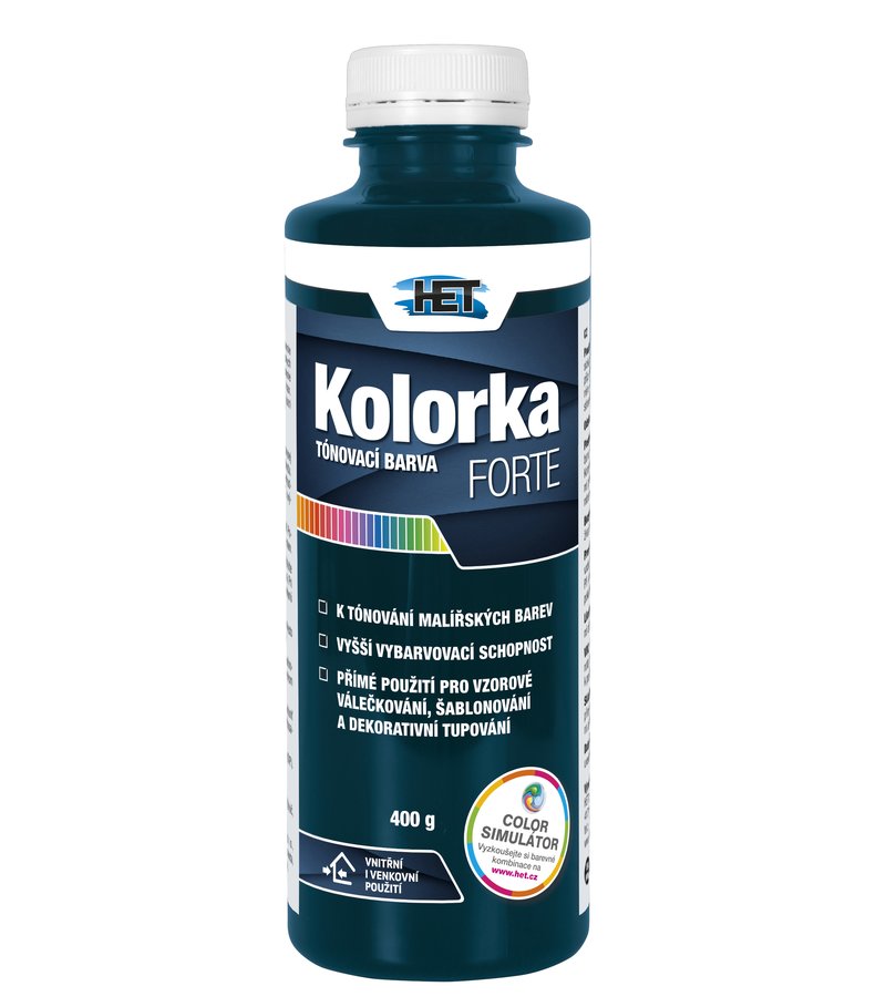 Het Kolorka Forte 0486 tyrkysová 400g
