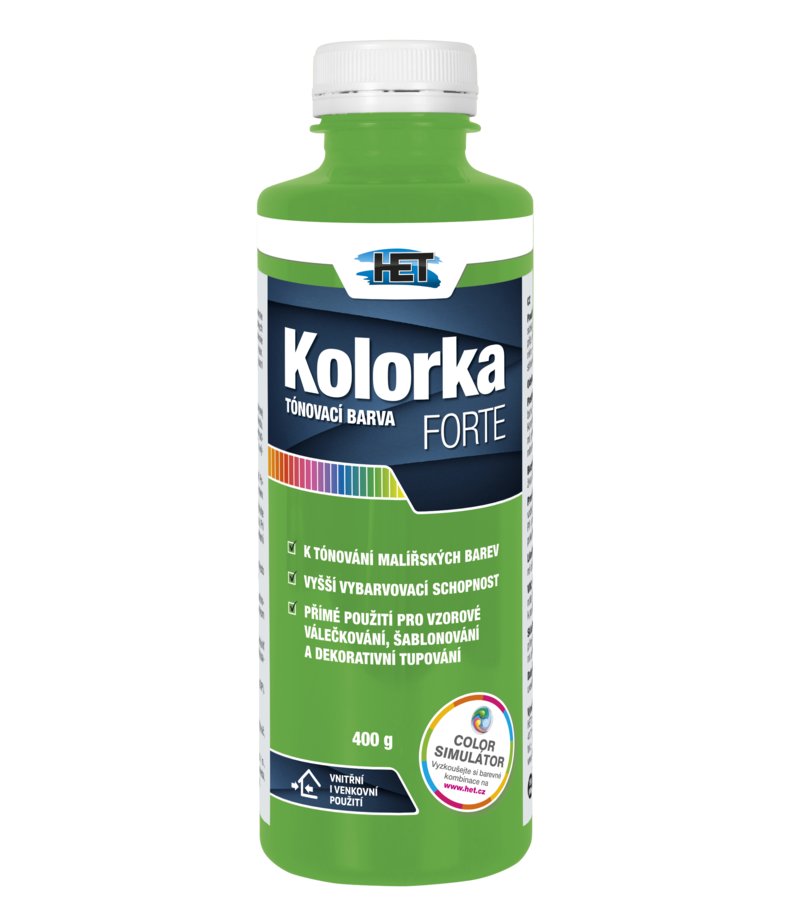 Het Kolorka Forte 0546 svetlá zelená 400g