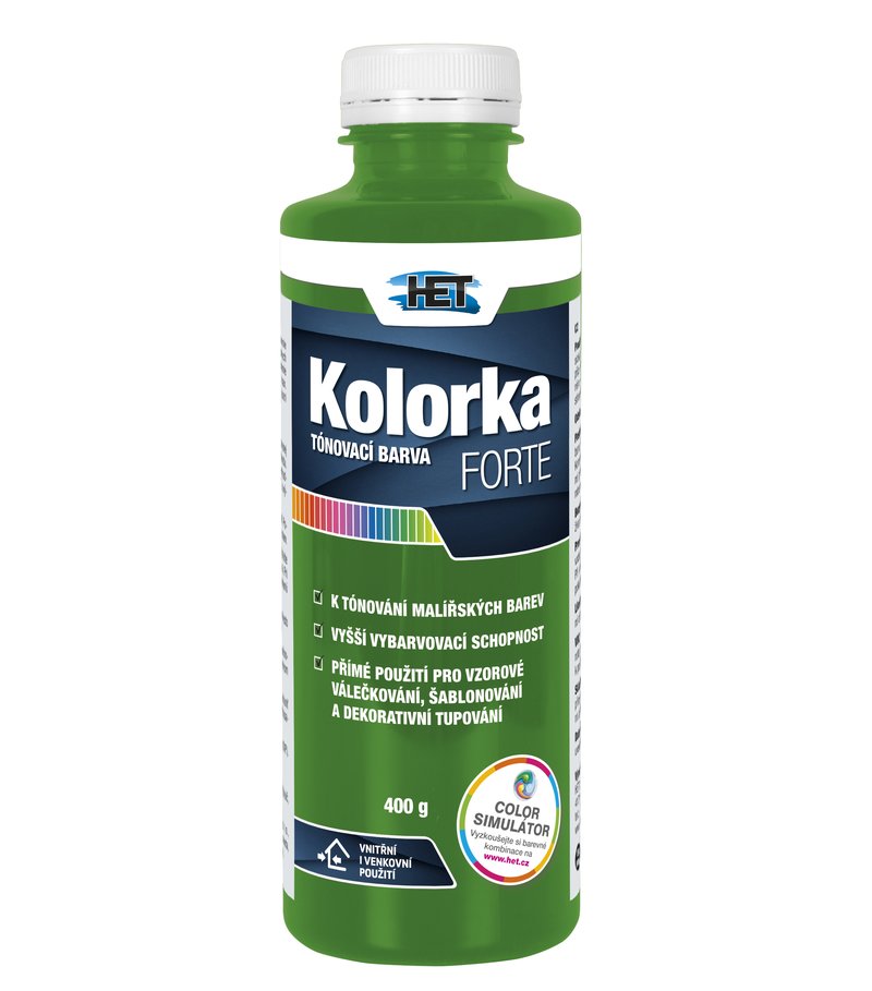 Het Kolorka Forte 0566 zelená 400g