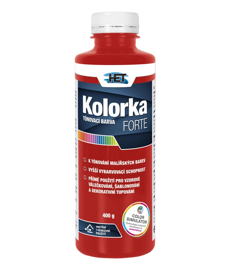 Het Kolorka Forte 0846 červená 400g