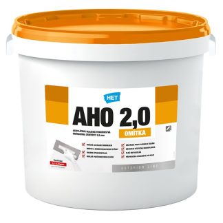 Het Omietka AHO 2 25kg - akrylátová hladená tenkovrstvá omietka zrnitosť 2mm
