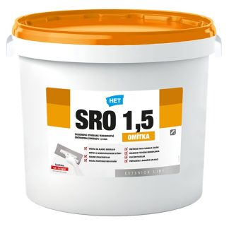 Het Omietka SRO 1,5 25kg - silikónová ryhovaná tenkovrstvá omietka zrnitosť 1,5mm