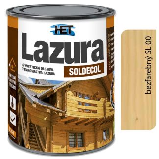 Het Soldecol lazúra SL00 bezfarebný - Tenkovrstvá lazúra 0,75l