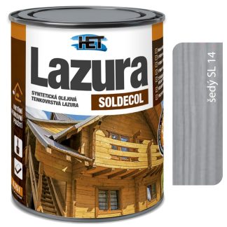 Het Soldecol lazúra SL14 šedý 0,75l - tenkovrstvá lazúra