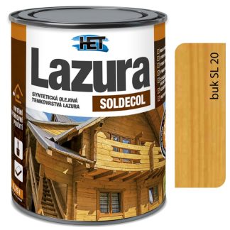 Het Soldecol lazúra SL20 buk - Tenkovrstvá lazúra 0,75l