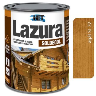 Het Soldecol lazúra SL22 agát - Tenkovrstvá lazúra 0,75l