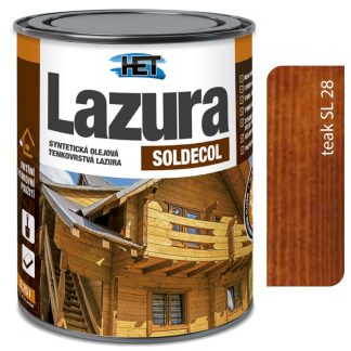 Het Soldecol lazúra SL28 teak - Tenkovrstvá lazúra 2,5l