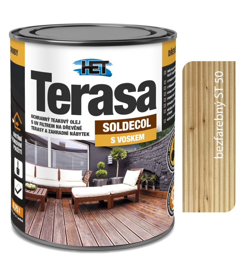 Het Soldecol TERASA ST 50- bezfarebný 0,75l