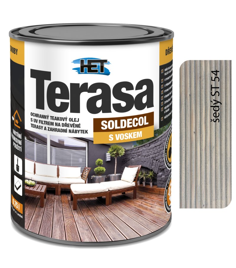Het Soldecol TERASA ST 54- šedý 0,75l