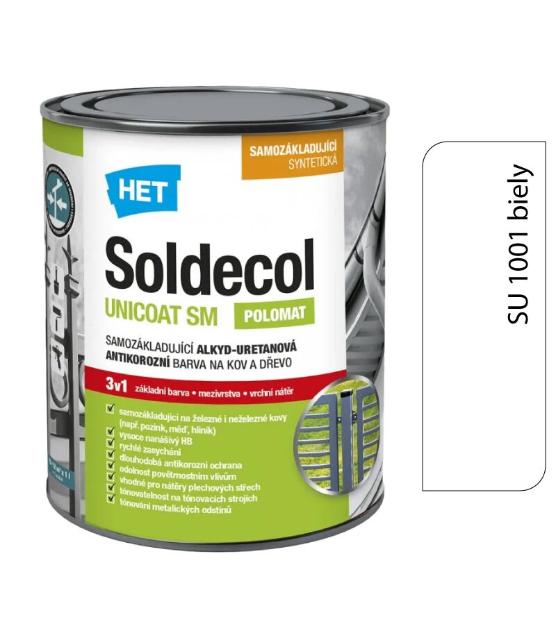 Het Soldecol Unicoat SM SU 1001 biely 2,5l