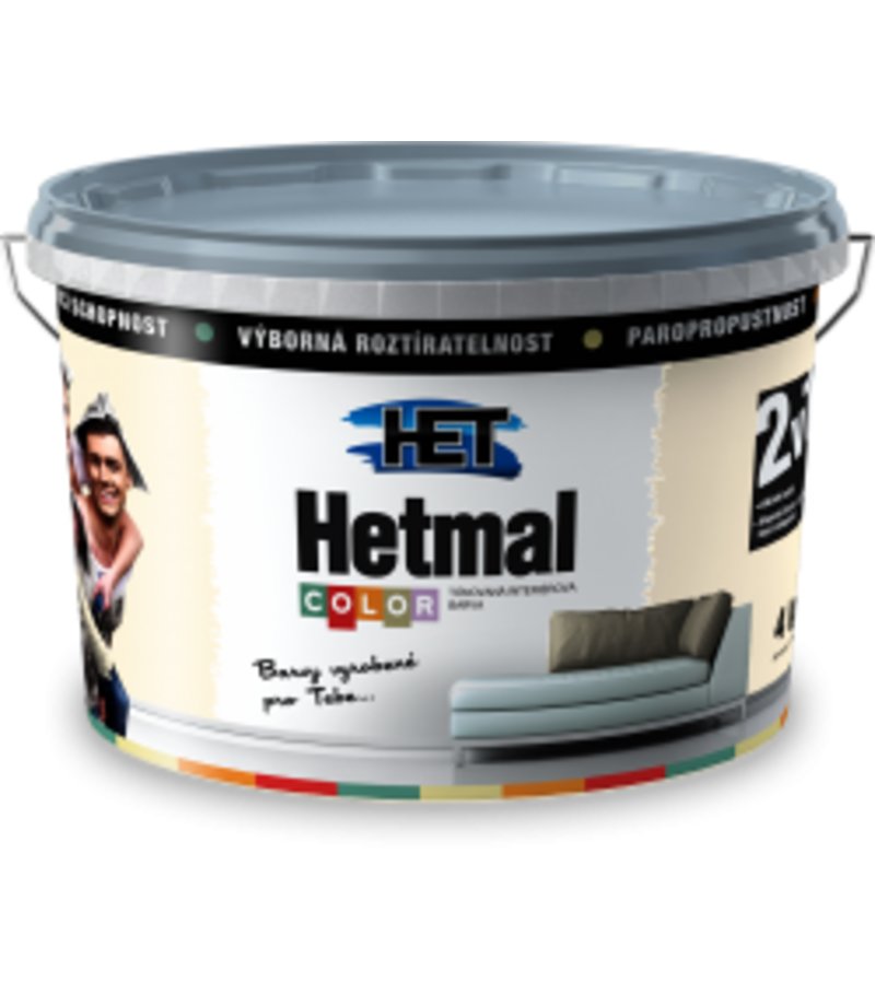 Het Hetmal Color 0403 Richard tyrkysový - Svetlá interiérová farba 4kg