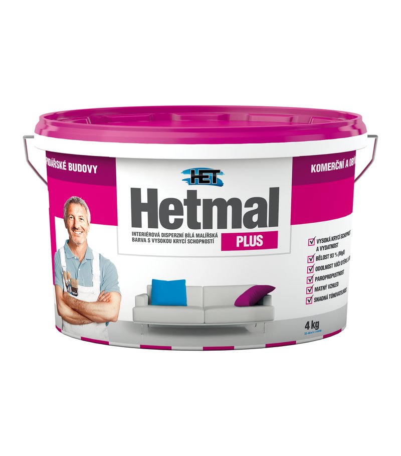 Het Hetmal Plus - Interiérová biela farba 4kg