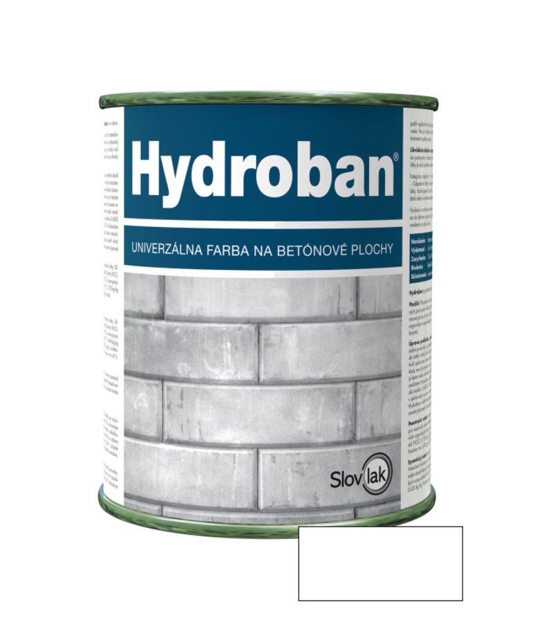 Slovlak Hydroban 0100 5kg Farba na betón biela