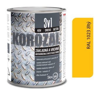 Slovlak Korozal 3v1 RAL 1023 žltý 2,5l