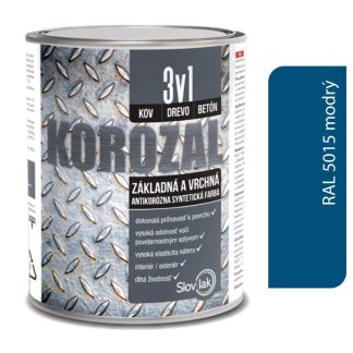 Slovlak Korozal 3v1 RAL 5015 modrý 0,75l
