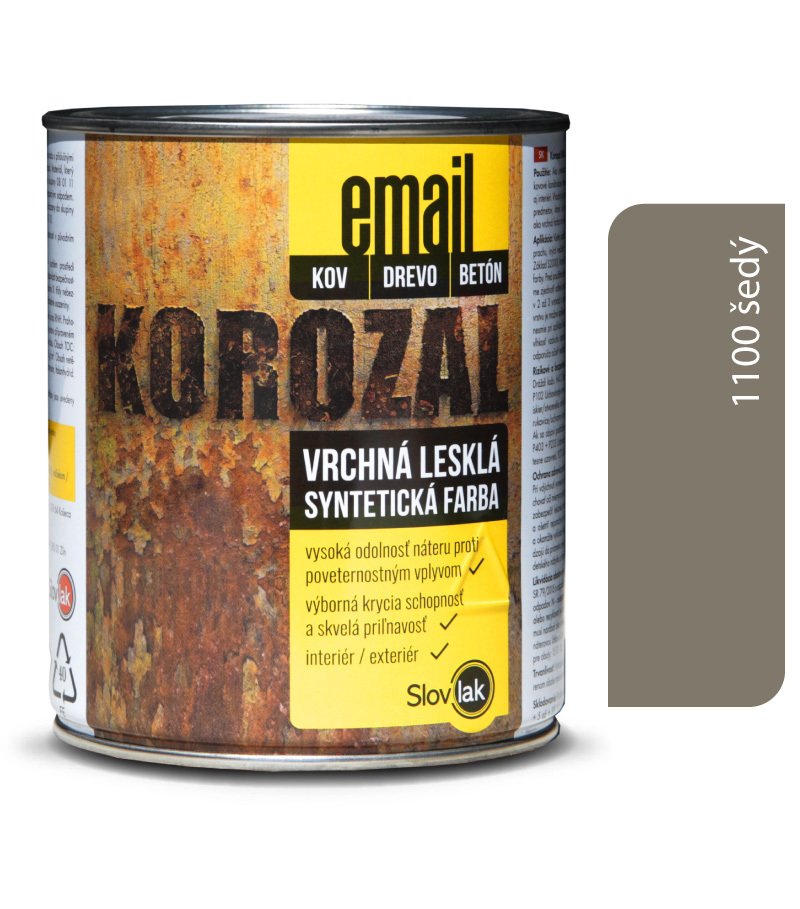 Slovlak Korozal EMAIL 1100 šedý 3kg