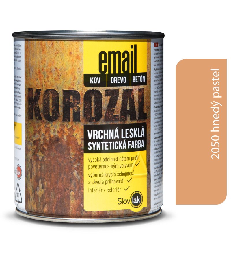 Slovlak Korozal EMAIL 2050 hnedý pastel 0,75kg