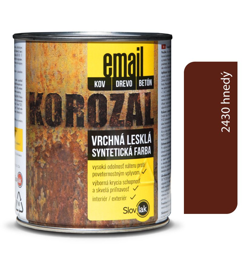 Slovlak Korozal EMAIL 2430 hnedý 3kg