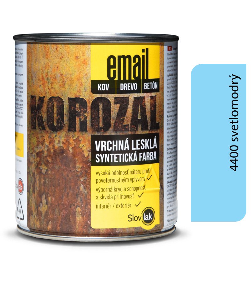 Slovlak Korozal EMAIL 4400 svetlomodrý 3kg