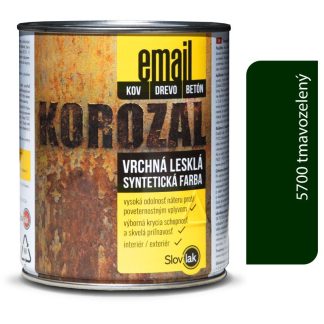 Slovlak Korozal EMAIL 5700 tmavozelený 0,75kg