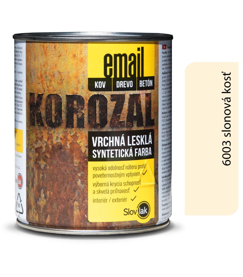 Slovlak Korozal EMAIL 6003 slonová kosť 0,75kg