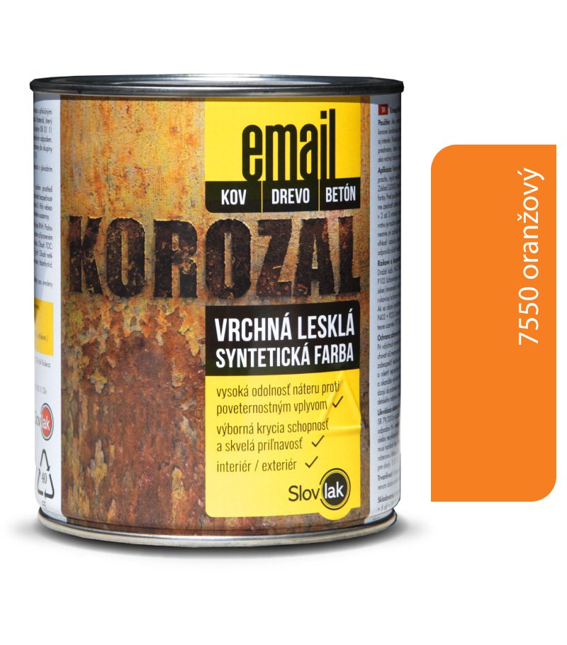 Slovlak Korozal EMAIL 7550 oranžový 0,75kg
