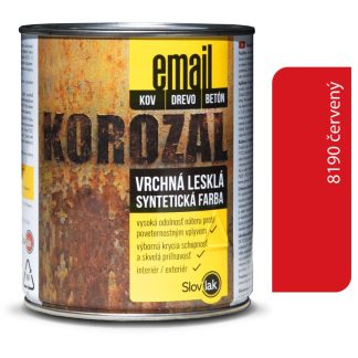 Slovlak Korozal EMAIL 8190 červený 0,75kg