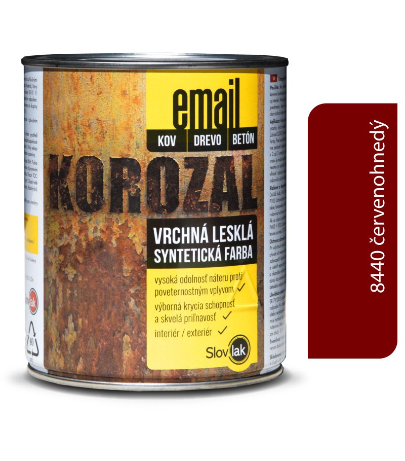 Slovlak Korozal EMAIL 8440 červenohnedý 0,75kg