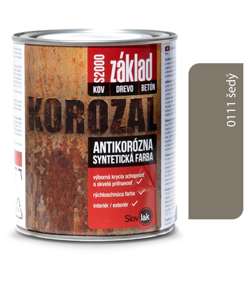 Slovlak Korozal Základ S2000 0111 šedý 5kg