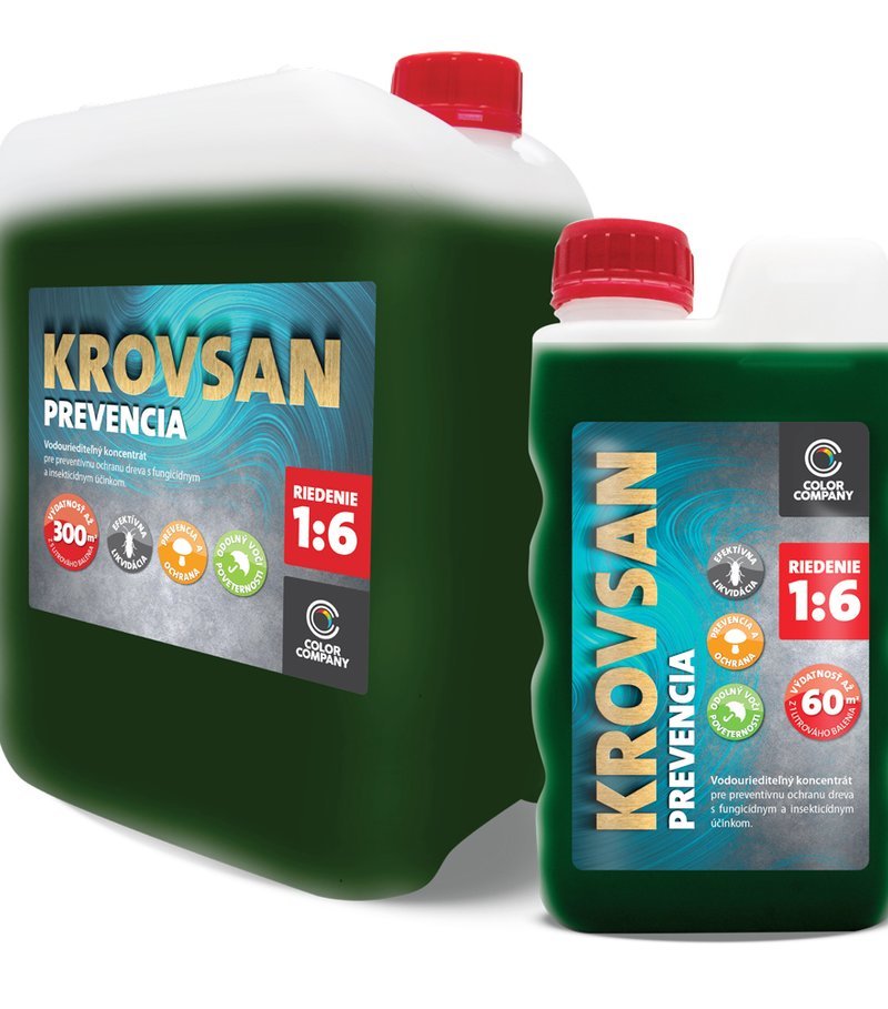 Color company KROVSAN PREVENCIA zelený 1l