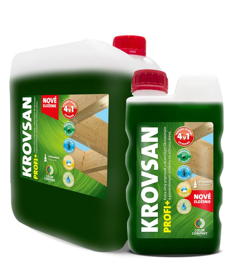 Color company Krovsan Profi+ hnedý - na ochranu dreva 5l