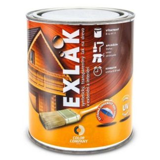 Color company Lak Exlak lesklý - Exteriérový transparentný lak na drevo 2,5l