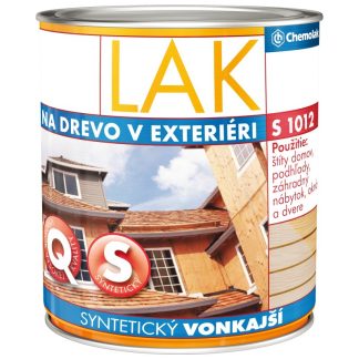 Chemolak Lak S1012 - Syntetický vonkajší lesklý transparentný lak na drevo 2,5l
