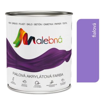 Chemolak Malebná 0330 fialová - Vrchná akrylátová pololesklá farba 0,7l