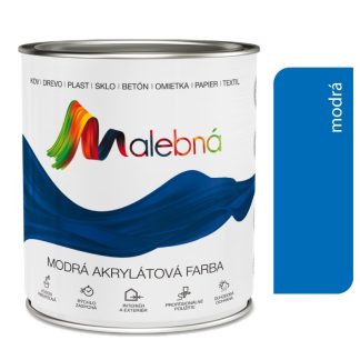 Chemolak Malebná 0452 modrá - Vrchná akrylátová pololesklá farba 0,7l