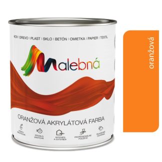 Chemolak Malebná 0742 oranžová - Vrchná akrylátová pololesklá farba 0,7l