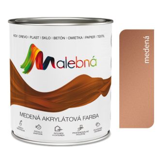 Chemolak Malebná 9896 medená - Vrchná akrylátová pololesklá farba 0,7l