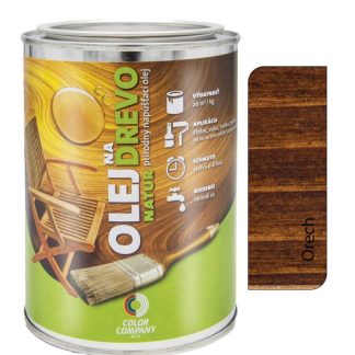 Color company Olej na drevo NATUR orech 0,5l - prírodný napúšťací olej
