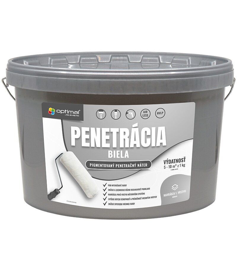 Optimal Penetrácia Biela - Základný pigmentovaný náter 15kg