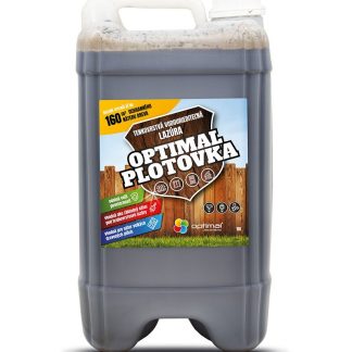 Optimal Plotovka - tmavohnedá tenkovrstvá vodouriediteľná lazúra 10l