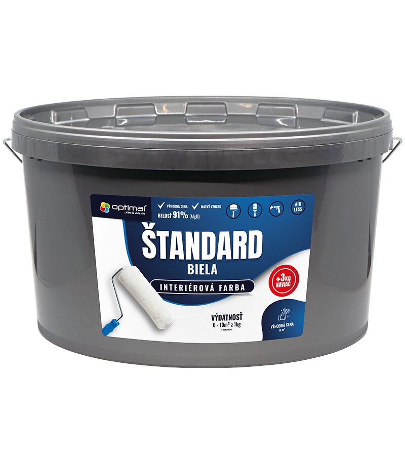 Optimal Štandard 15+3kg - interiérová biela farba
