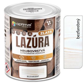 Optimal Zlatá lazúra Bezfarebná 2,25l - laková olejová lazúra s voskami