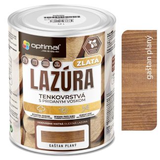 Optimal Zlatá lazúra Gaštan 0,6l - tenkovrstvá olejová lazúra s voskami