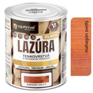 Optimal Zlatá lazúra Mahagón 2,25l - tenkovrstvá olejová lazúra s voskami