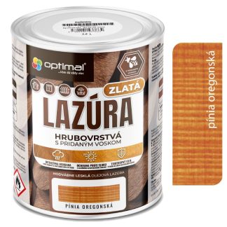Optimal Zlatá lazúra Pínia 0,6l - laková olejová lazúra s voskami