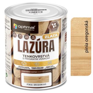 Optimal Zlatá lazúra Pínia 0,6l - tenkovrstvá olejová lazúra s voskami