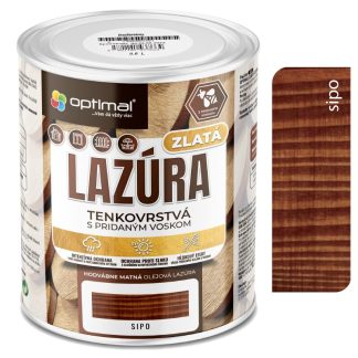 Optimal Zlatá lazúra Sipo 0,6l - tenkovrstvá olejová lazúra s voskami