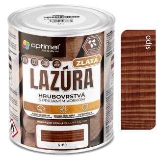 Optimal Zlatá lazúra Sipo 2,25l - laková olejová lazúra s voskami