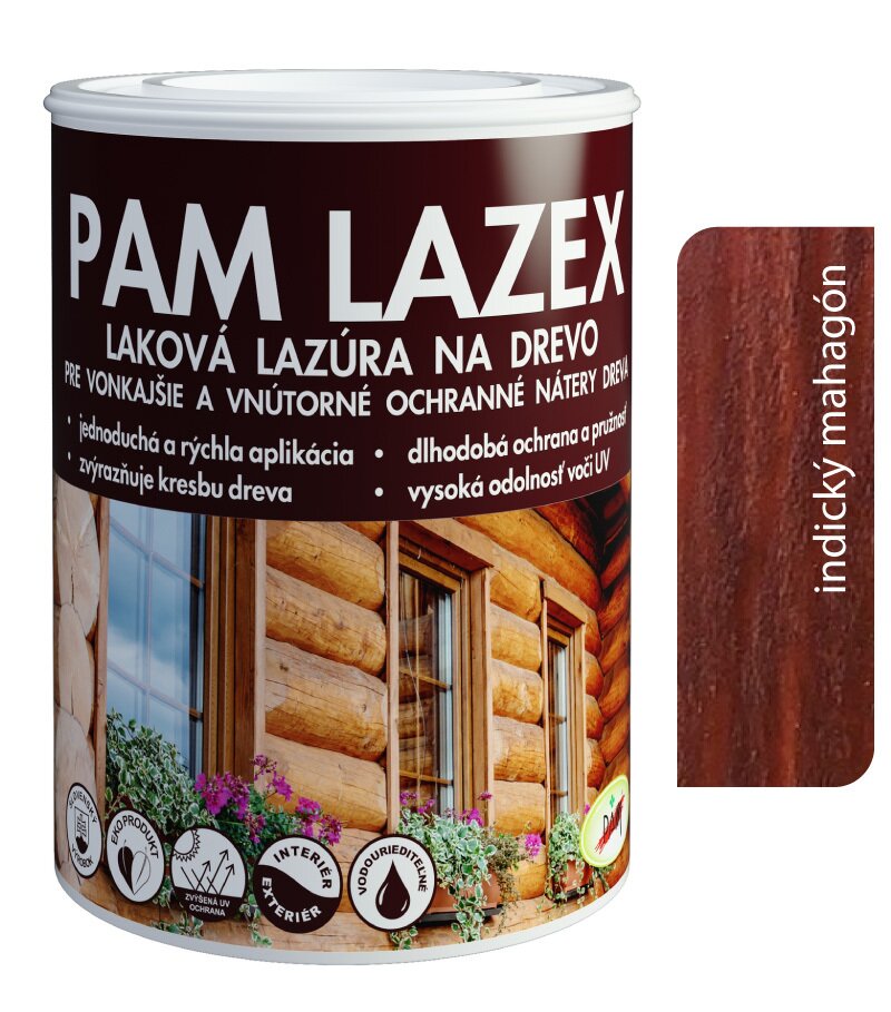 Pam Lazex indický mahagón - Hrubovrstvá lazúra 0,7l